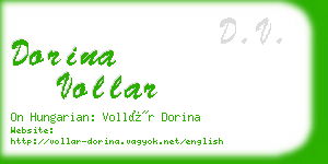 dorina vollar business card